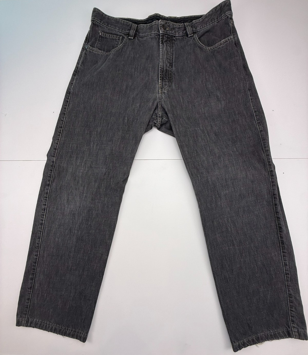 Ermenegildo Zegna Men's Size 40 Luxury Denim Jeans Black Gray Made in Italy